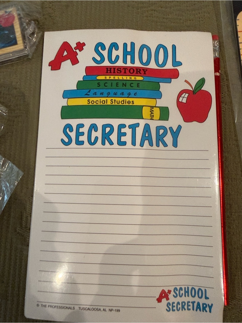 School-Themed Teacher Appreciation Desk Set - Great End of Year Gift - Picture 6 of 7